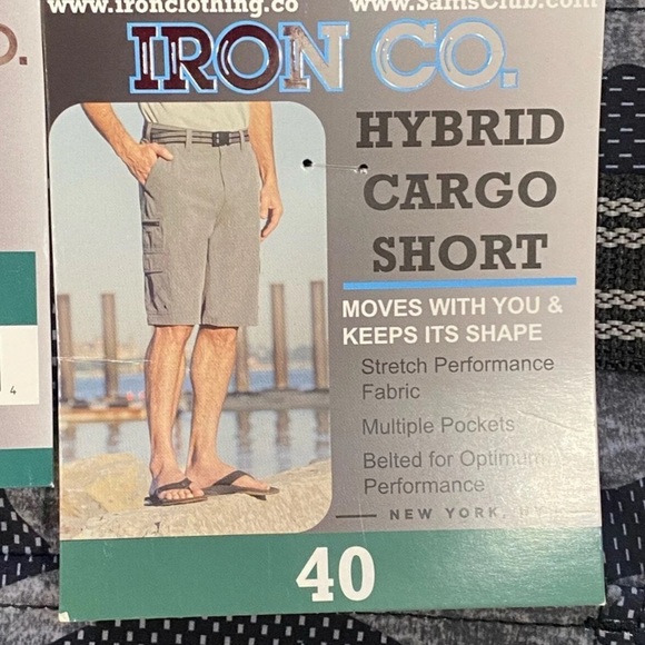 Iron Co- hybrid Men's Camo Cargo Shorts. Size 40 - Picture 2 of 5